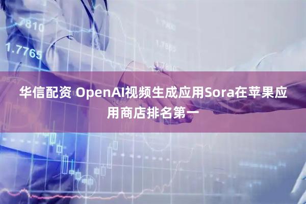 华信配资 OpenAI视频生成应用Sora在苹果应用商店排名第一