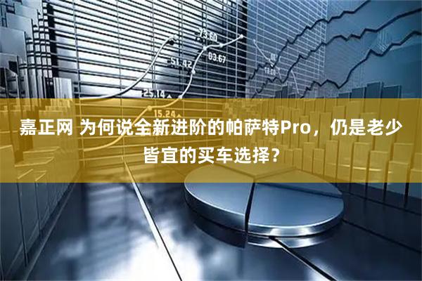 嘉正网 为何说全新进阶的帕萨特Pro，仍是老少皆宜的买车选择？